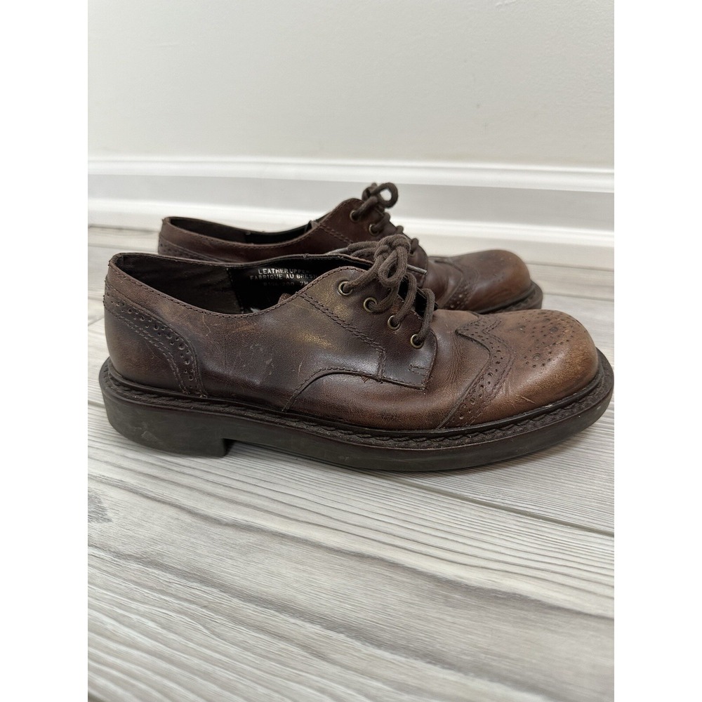 American Eagle Outfitters Vintage Men's Oxford Wingtips Size 7 Leather Preppy